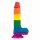 Lovetoy Prider - realistische dildo met ballen - 20cm (regenboog)