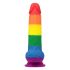 Lovetoy Prider - realistische dildo met ballen - 20cm (regenboog)