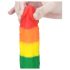 Lovetoy Prider - realistische vloeibare siliconen dildo - 19cm (regenboog)