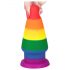 Lovetoy Prider - anale plug - 15 cm (regenboog)