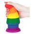 Lovetoy Prider - anale dildo - 15cm (regenboog)