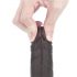 Lovetoy Sliding-Skin - tweelaagse zuigvoet dildo - 18cm (bruin)