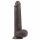 Lovetoy Sliding-Skin - tweelaagse zuignap dildo - 23cm (bruin)