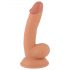 Mr. Onbeleefd - zuignap dildo met testikels - 18cm (naturel)