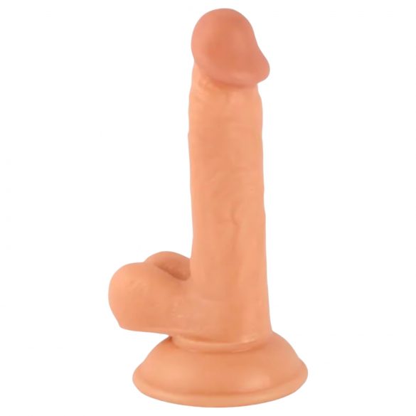 Mr. Rude - realistische dildo met zuignap en testikels - 17 cm (natuurlijk)