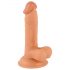 Mr. Rude - realistische dildo met zuignap en testikels - 17 cm (natuurlijk)