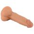 Mr. Rude - zuignap dildo met ballen - 19 cm (natuur)