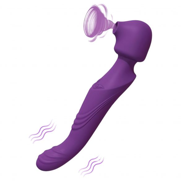 Tracy's Dog Wand - waterdichte, oplaadbare, pulserende massagestav (paars)