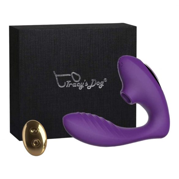 Tracy's Dog 2 - Radiografisch luchtgolf 2in1 vibrator (paars)