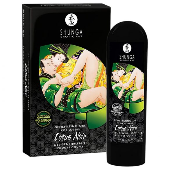 Shunga Lotus Noir - Gel Stimulant Unisexe (60 ml)