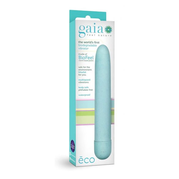 Gaia Eco L - milieuvriendelijke vibrator (blauw) - groot