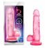 bjours Zoet En Hard 4 - staaf, met balletjes dildo (roze)