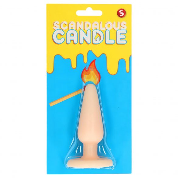 Scandalous - kaars - anale plug - neutraal (50g)