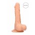 RealRock Dong 7 - levensechte dildo met ballen (17cm) - huidskleur