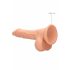 RealRock Dong 7 - levensechte dildo met ballen (17cm) - huidskleur