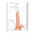 RealRock Dong 8 - realistische dildo met ballen (20cm) - natuur