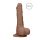 RealRock Dong 8 - realistische dildo met ballen (20cm) - donker natuur