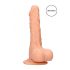 RealRock Dong 9 - levensechte dildo met ballen (23cm) - natuur