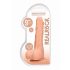 RealRock Dong 9 - levensechte dildo met ballen (23cm) - natuur