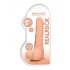 RealRock Dong 9 - levensechte dildo met ballen (23cm) - natuur