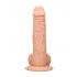 RealRock Dong 9 - levensechte dildo met ballen (23cm) - natuur