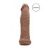 RealRock Penis Sleeve 6 - penismouw (17cm) - donker natuurlijk