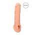 RealRock Penis Sleeve 8 - penismouw (21cm) - naturel