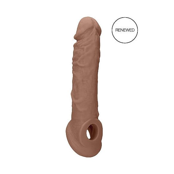 RealRock Penis Sleeve 21cm - donker natuurlijk