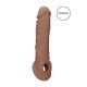 RealRock Penis Sleeve 21cm - donker natuurlijk