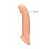 RealRock Penis Sleeve 9 - penismouw (21,5 cm) - natuur