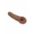 RealRock Penis Sleeve 9 - penismouw (21,5 cm) - donker naturel