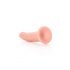 RealRock Slim - zuignap-realistische dildo - 15,5cm (natuurlijk)