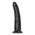 RealRock Slim - Zwarte Realistische Dildo met Zuignap - 15,5 cm