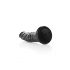 RealRock Slim - Zwarte Realistische Dildo met Zuignap - 15,5 cm