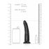 RealRock Slim - Zwarte Realistische Dildo met Zuignap - 15,5 cm