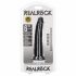 RealRock Slim - Zwarte Realistische Dildo met Zuignap - 15,5 cm