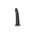 RealRock Slim - Zwarte Realistische Dildo met Zuignap - 15,5 cm