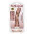 RealRock - realistische dildo met zuignap - 15,5cm (donkere huidskleur)