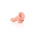 RealRock - zuignap, realistische dildo met ballen - 15,5cm (huidkleurig)