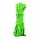 Ouch! - gloeiende bondage touw - 5m (groen)