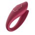 Raytech Rose - oplaadbare, waterdichte partnervibrator (rood)