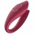 Raytech Rose - oplaadbare, waterdichte partnervibrator (rood)