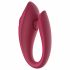 Raytech Rose - oplaadbare, waterdichte partnervibrator (rood)