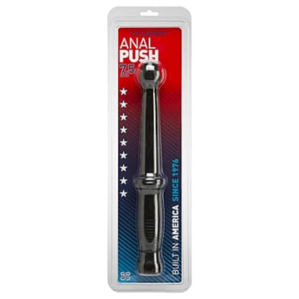 Doc Johnson Anal Push - handvat dildo (zwart)