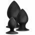 Anal Avonturen Platinum Stout - anale dildo set - 3 stuks (zwart)