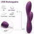 Engily Ross Bacall 2.0 - herlaadbare G-spot vibrator met clitoral arm (paars)