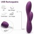 Engily Ross Bacall 2.0 - herlaadbare G-spot vibrator met clitoral arm (paars)