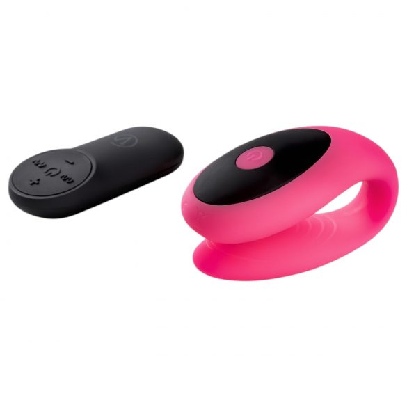 Virgite - Vibromasseur télécommandé pour couples (noir-rose)