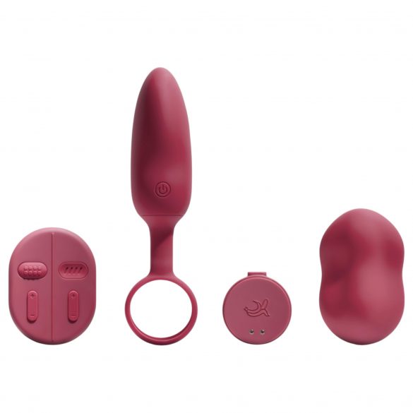 Platanomelón Mobi - oplaadbare, draadloze vibrator set - 2-delig (rood)