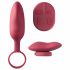 Platanomelón Mobi - oplaadbare, draadloze vibrator set - 2-delig (rood)